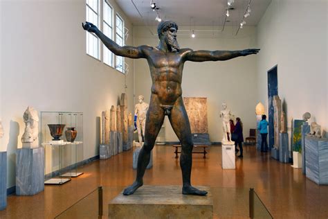 View Of Artemision Zeus Or Poseidon In Gallery C 460 B C Flickr