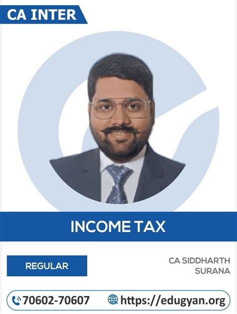 Ca Inter Direct Tax Dt By Ca Siddharth Surana New Syllabus