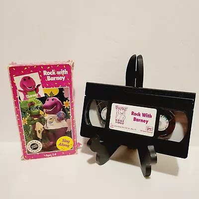 Barney VHS Rock With Barney VHS Video Tape | Grelly USA