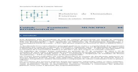 Relatório De Demandas Externas Br · Luminária Na