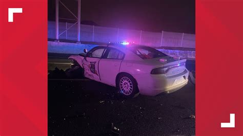 Isp Troopers Car Hit By Drunk Driver At Crash Scene