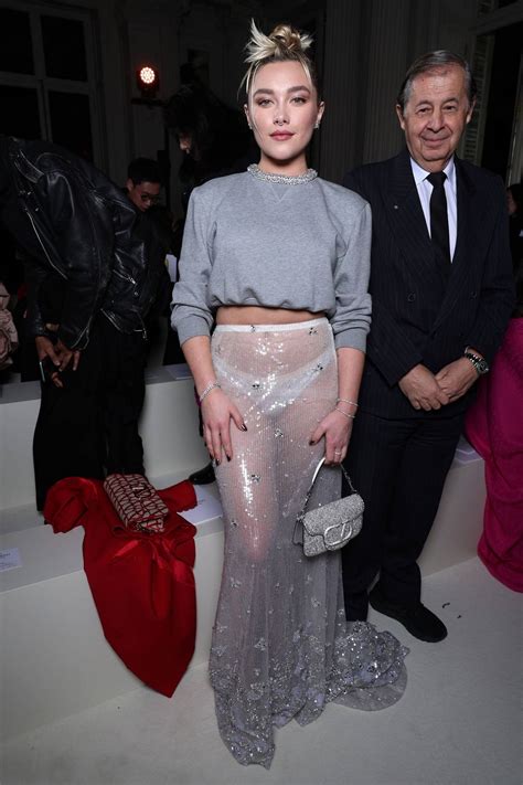 Florence Pugh Attends The Valentino Womenswear Fw Show During