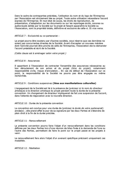 Modele De Convention De Collaboration DOC PDF Page 5 Sur 6