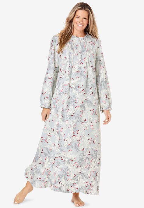 Long Flannel Nightgown Woman Within