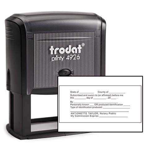 Jurat With Identification Notary Stamp All State Notary Supplies