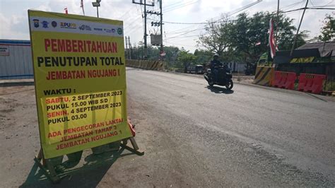 Jembatan Ngujang I Di Tulungagung Ditutup Sore Ini Simak Rekayasa Lalu