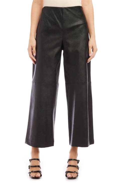 Womens Faux Leather Wide Leg Pants Nordstrom