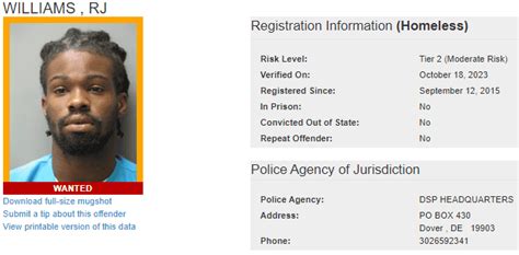 Homeless Sex Offender Notification WGMD