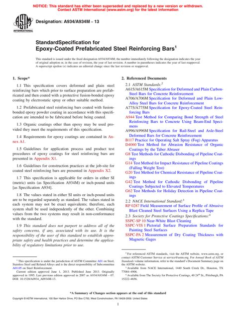 ASTM A934 A934M 13 Standard Specification For Epoxy Coated