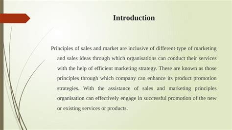 Principles Of Sales And Marketing Desklib