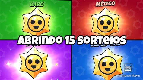 Abrindo Sorteios No Brawl Stars Nas Contas Youtube