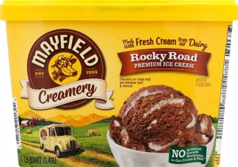 Mayfield Creamery® Rocky Road Ice Cream Tub 1 5 Qt Frys Food Stores