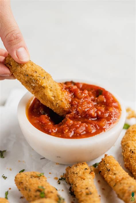 Homemade Vegan Mozzarella Sticks