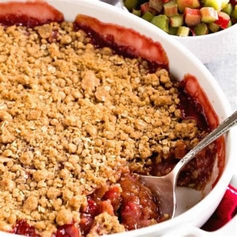 Strawberry Rhubarb Crisp Recipe