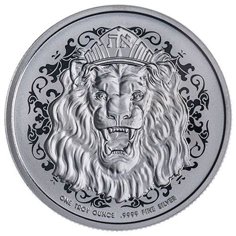 Oz Nzd Niue Truth Series Roaring Lion Silver Coin Bu