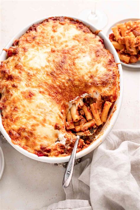 Classic Baked Ziti Recipe With Ricotta Cheese Meat | Deporecipe.co