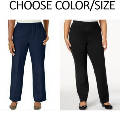 KAREN SCOTT Womens Plus Size Classic Pants Pull On Comfort Waist EBay