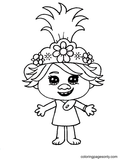 Queen Poppy Coloring Pages Coloring Page Printable Porn Sex Picture