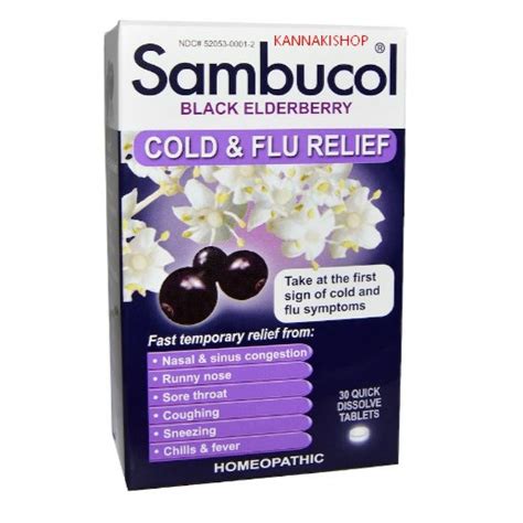 Jual Sambucol Black Elderberry Cold Flu Relief Quick