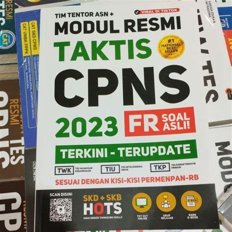 Jual MODUL RESMI TAKTIS CPNS 2023 FR SOAL ASLI TERKINI TERUPDATE TIM