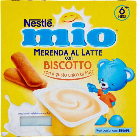 Merenda al latte con biscotto mio NESTLÉ 4 X 100 G Coop Shop