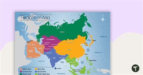 Map of the Regions of Asia | Teach Starter