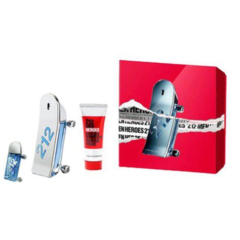 Set Carolina Herrera Men Heroes Edt Ml Mini Ml Showergel