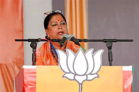 Vasundhara Raje Credits PM Modi For Victory In Rajasthan S Assembly