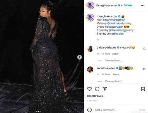 Its That Thigh Out For Me Reginae Carter Shuts Down Instagram With Sexy Gown