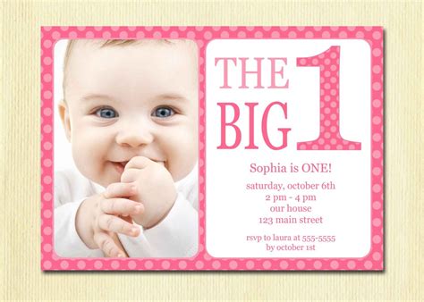 Baby First Birthday Invitations