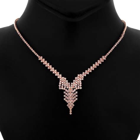 No Reserve Price Igi Certified Carat Pink Diamonds Necklace