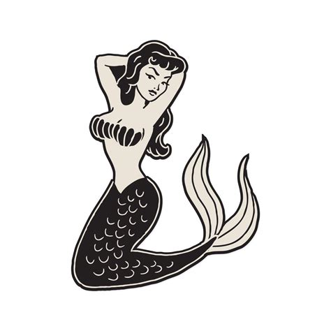 Pin Up Mermaid Drawings