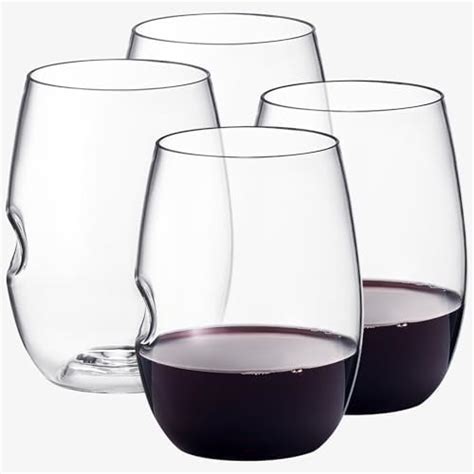 Unbreakable Stemless Acrylic Plastic Drinkware Glasses