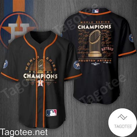 Houston Astros World Series Champions 2022 Team Signatures Black ...