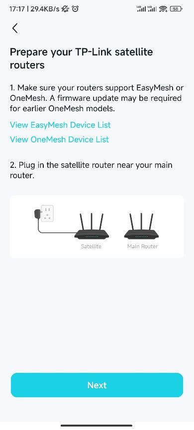 How To Add The EasyMesh Satellite Devices Via Tether App TP Link