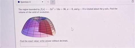 Solved The Region Bounded By F X X X X And Y Chegg