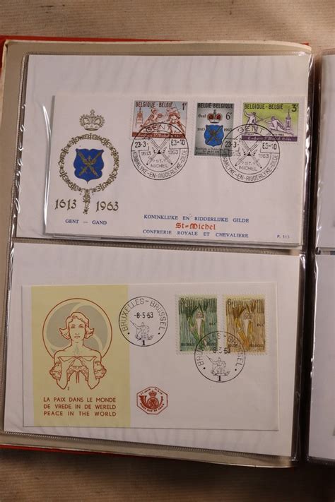 Belgium Advanced Collection Of Fdcs In Psii Fdc Albums