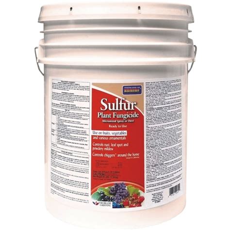 Bonide 20610 Sulfur Plant Fungicide 25 Lb Bucket