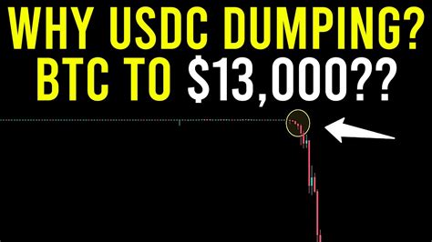 WHY USDC DUMPING BITCOIN TO 13 000 ALTCOINS IN DANGER BTC