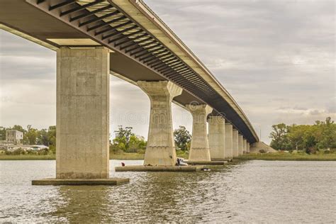 Bridge Over Santa Lucia River in Montevideo Uruguay Stock Image - Image ...