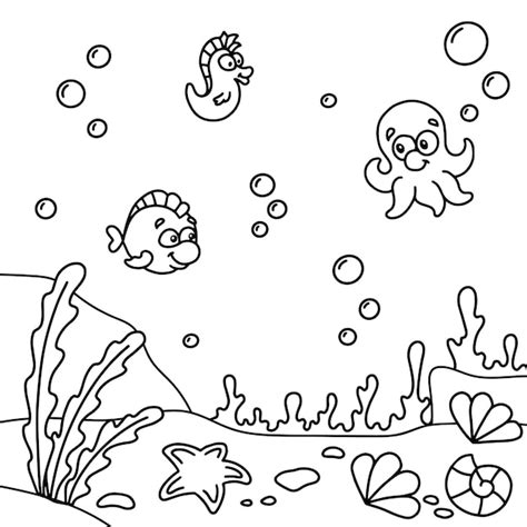 Introducir Imagen Coloriage Fond Sous Marin Fr Thptnganamst Edu Vn