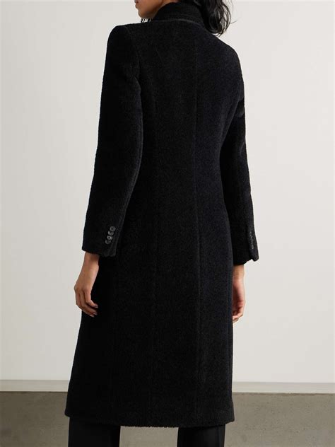 Balenciaga Hourglass Double Breasted Wool Blend Twill Coat Net A Porter