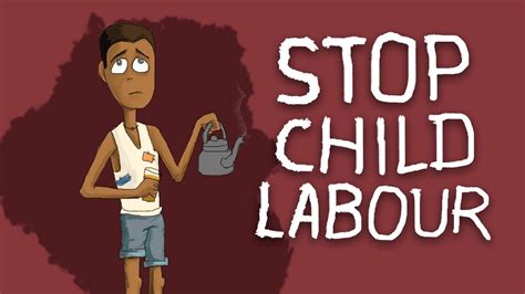 Stop Child Labour In India Illustrated Poster World Day Against Child