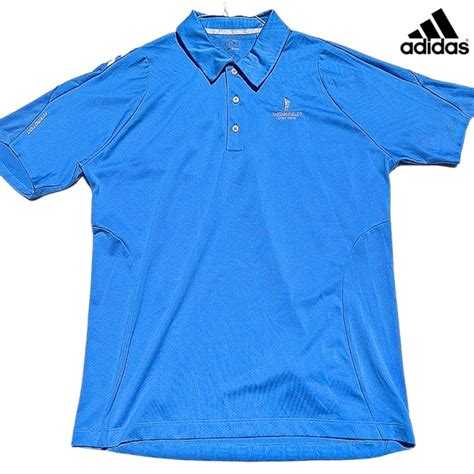 Adidas Shirts Adidas Climacool Golf Polo Medium Tartan Fields Logo