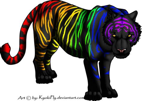 Rainbow Tiger by BilboBagginsis on DeviantArt