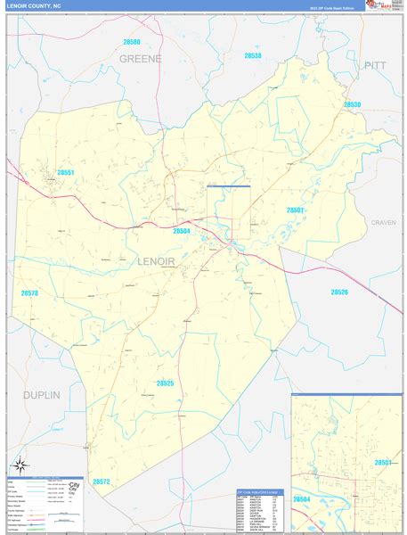 Digital Maps Of Lenoir County North Carolina Marketmaps