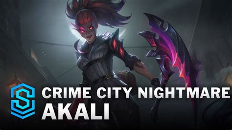 Crime City Nightmare Akali Skin Spotlight League Of Legends Youtube