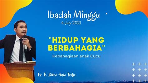 Ibadah Raya Minggu GKMI Imanuel Cipayung 4 Juli 2021 YouTube