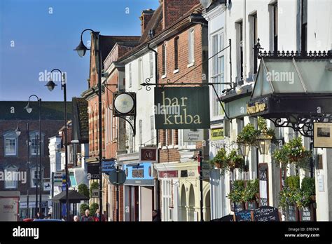 High Street East Grinstead West Sussex England Uk Stock Photo