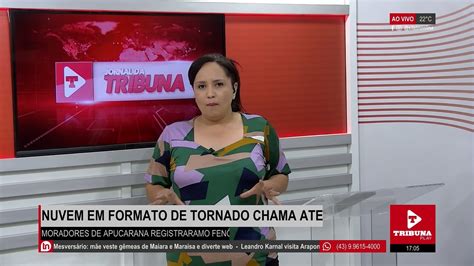 Nuvem em formato de tornado chama atenção dos moradores de Apucarana